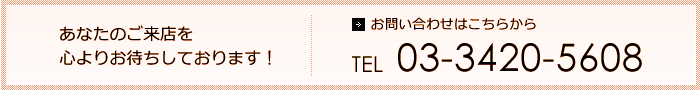 お問い合わせは　03-3420-5608